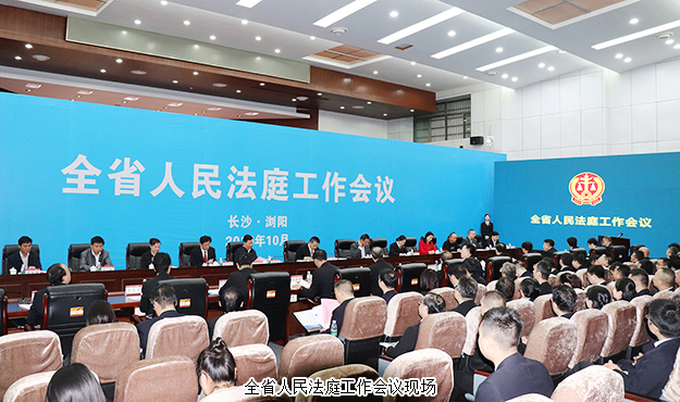 胡國安董事長受邀參加湖南全省人民法庭工作會議，省高級人民法院黨組書記、院長田立文出席并講話