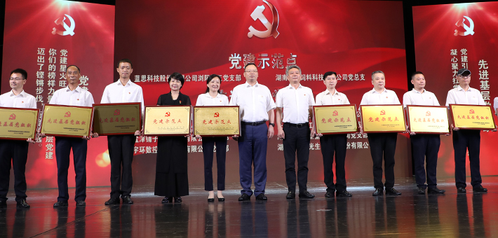 瀏陽經(jīng)開區(qū)（高新區(qū)）“七一”表彰大會召開，綠之韻集團(tuán)被授予“黨建示范點”等榮譽(yù)