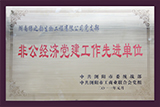 非公經濟黨建工作先進單位